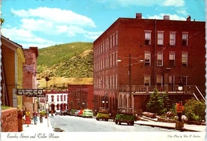 Eureka Street &Teller House in the Mining town Central City, Colorado Postcard - Picture 1 of 2