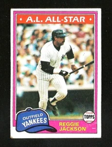 1981 Topps BASEBALL #400 REGGIE JACKSON AS VG+ HOF NEW YORK YANKEES (SB3) - Picture 1 of 1