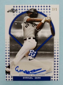 2018 Leaf Perfect Game Emanuel Dean Auto #BA-ED1 Card 1/1