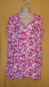 Michael Kors Damen Radiant Pink Stretch Drop Taille Tunika Top plus 1X $ 89,50 - Bild 1 von 5