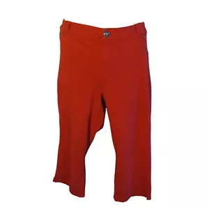 Lane Bryant 22 22W rot Heavy Knit Capri Hose Caprihose Stretch - Bild 1 von 3