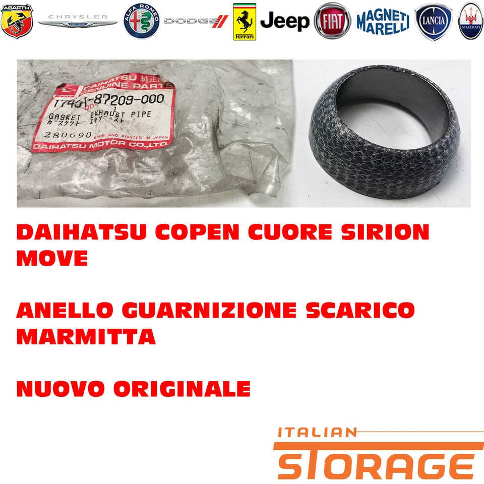 DAIHATSU COPEN CUORE SIRION MOVE JOINT ANNEAU TUBE D'ÉCHAPPEMENT 1745187209 - Photo 1/1
