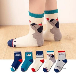 5pairs Baby Socks Newborn Baby Boy Cute Short Sock 0-1-3-10y Kids Cotton Toddler - Picture 1 of 42