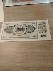  - Yougoslavie Billet 1000 Dinara 1978 Neuf 