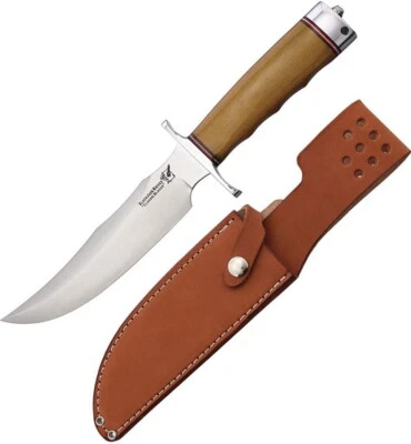 Blackjack Model 4 Fixed Knife 6.75" Stainless Steel Blade Natural Micarta Handle - Image 1 of 3