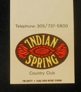 80er Jahre? Indian Spring Country Club 11501 Indian Spring Trail Boynton Beach FL MB - Bild 1 von 1