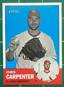 2012 TOPPS HERITAGE #415 CHRIS CARPENTER SP - Picture 1 of 2