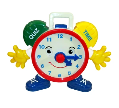 Reloj Navystar Talking Telly Quiz Time 9" Educativo Probado Funcionamiento Aprendizaje Foto 1 de 3