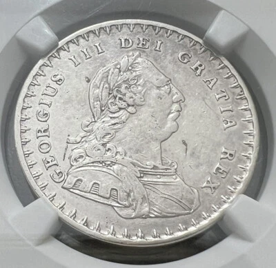 1812 BANK OF ENGLAND ARMORED BUST 1S/6P NGC AU Details - Image 1 of 4