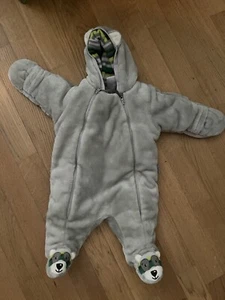 Sterntaler Baby Overall Winter Plüsch Grau Unisex Gr. 56 3-4 Months Junge - Bild 1 von 7