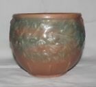 Unmarked McCoy Pottery acorn decorated matte finish jardiniere