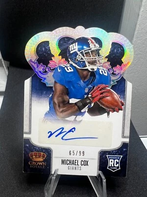2013 Crown Royale Rookie Signatures Silver Holofoil #172 Michael Cox 65/99 - Image 1 of 2