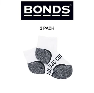 Bonds Kids Ultimate Comfort Quarter Crew Extra Cushioning Socks 2 Pack RY8K2N - Picture 1 of 2