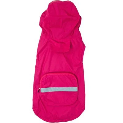 Dog Waterproof Packable Raincoat - Pink Doggie Design Size Small - 3-XL - Image 1 of 4