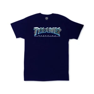 Thrasher Black Ice T-shirt - Black - Picture 1 of 1