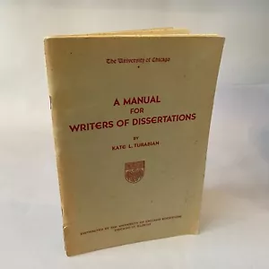 *RARE* Vintage Manual for Writers of Dissertations by Kate L. Turabian 1945 - Picture 1 of 20