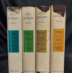Reader's Digest Family Treasury of Great Biographies Volumes 1, 3, 4 & 5 - Picture 1 of 16