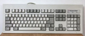 NEW Clicky Original Box Vtg Packard Bell Mechanical PC Keyboard Model 7939 - Picture 1 of 8