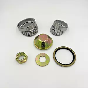 Wheel Hub Set Front 2x Bearing + Oil Seal + Cap + Nut + Washer for ISUZU NPR NQR - Picture 1 of 13