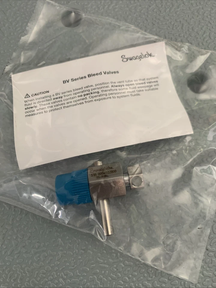Swagelok SS-BVM4  1/4” Stainless Steel Bleed Valve  316L - Image 1 of 1