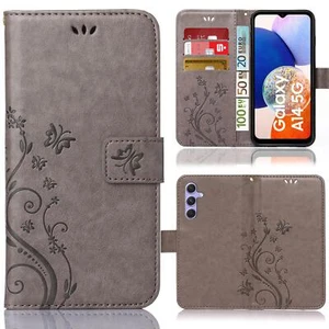 Handy Tasche für Samsung Galaxy A14 / A14 5G Schutzhülle Wallet Etui Klapp Hülle - Bild 1 von 6