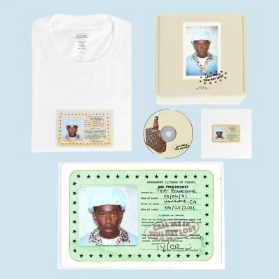 NEW/SEALED Tyler The Creator White Shirt CD BOX SET Call Me If You Get Lost - LG - Image 1 of 3