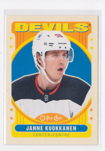 2021-22 O-PEE-CHEE RETRO BASE PARALLEL JANNE KUOKKANEN #283 NEW JERSEY DEVILS