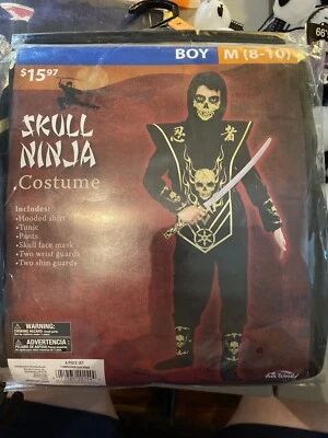 Skull Ninja Costume Medium Boys 8-10 - Image 1 of 2