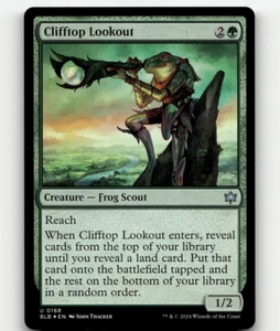FOIL - MTG Clifftop Lookout #168 - Bloomburrow - Foto 1 di 1