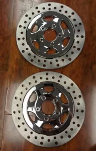 RC Components Recoil 11.5" Chrome Front Floating Rotors fits 00-07 Touring - Picture 1 of 5