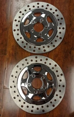 RC Components Recoil 11.5" Chrome Front Floating Rotors fits 00-07 Touring - Image 1 of 4
