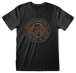 AC DC Established 1973 T Shirt Official Australia Logo Black Mens New SMLXLXXL - Picture 1 of 2