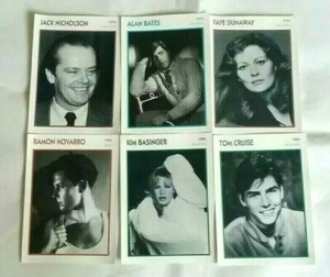 6 Movie Cast Cards Tom Cruise, Kim Basinger, Alan Bates, Kim Basinger & More