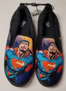 SUPERMAN Slip On Canvas Shoes Men's Bioworld New With Tags - Picture 1 of 8