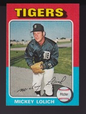 1975 TOPPS BASEBALL SET 245 MICKEY LOLICH DETROIT TIGERS NM NR-MT+ 10