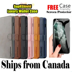 For Apple iPhone 12 11 Pro Max Mini Wallet Leather Case Shockproof Flip Cover - Picture 1 of 23