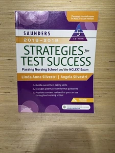 Saunders 2018-19 Strategies for Test Success: Passing Nursing School - Excellent - Picture 1 of 6