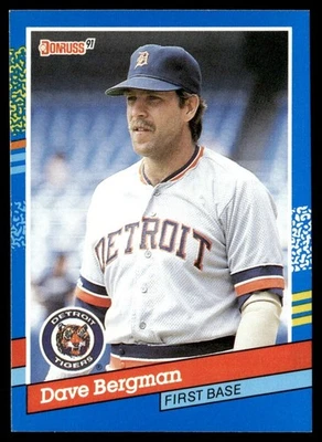 1991 Donruss Dave Bergman Detroit Tigers #342 - Image 1 of 2
