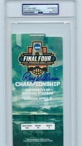 Roy Williams Signed 2017 National Championship Ticket North Carolina Psa/Dna - Picture 1 of 2