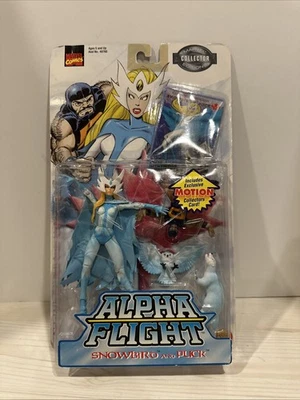 Figura de acción Toybiz Marvel Comics Alpha Flight Snowbird & Puck 1999 nueva Foto 1 de 4