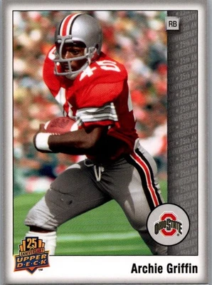 2014 Upper Deck 25th Anniversary - Archie Griffin #45 Ohio State Buckeyes - Image 1 of 2