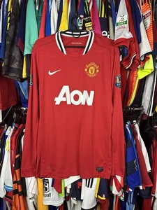 MANCHESTER UNITED 2011 2012 HOME FOOTBALL SHIRT SOCCER JERSEY NIKE 423933-623 - Picture 1 of 12