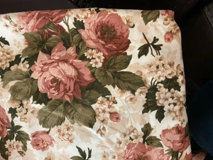 1 Yard Yellow , Green With Brown Flowers 44” Wide 100% Cotton - Picture 1 of 1