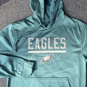 NFL Philadelphia Eagles Combina Entrenamiento Verde Azulado Sudadera con Capucha Para Hombres M - Imagen 1 de 9
