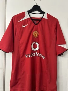 2004-06 Manchester United Home Jersey Football Soccer Shirt Nike Size M Vintage - Picture 1 of 8