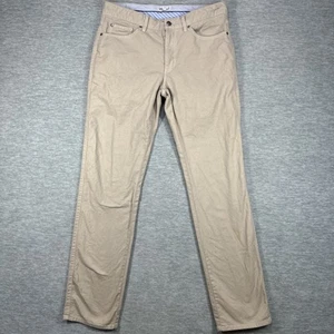 Petter Millar Pants Mens 33 Tan Chinos Stretch Casual - Picture 1 of 10
