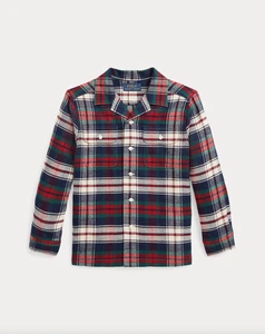 Polo Ralph Lauren Boys Plaid Cotton Twill Camp Shirt Size L(14-16) NWT 85$ - Picture 1 of 4