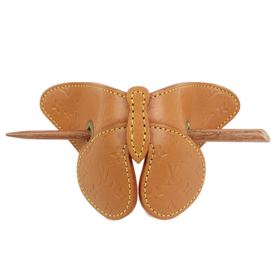 Louis Vuitton Conte de F?es Butterfly Barrette Hairpin Brown M92265 Used F/S - Image 1 of 4