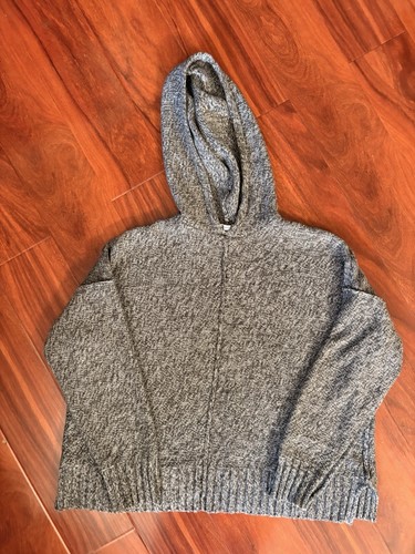 Felpa con cappuccio T by Alexander Wang grigia maglia pullover maglione donna taglia S boxy fit