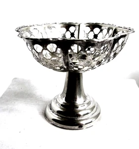 Antique Miniature Footed Candy/Nut Dish EPNS England 2 1/2" H x 3" Dia. - Picture 1 of 7